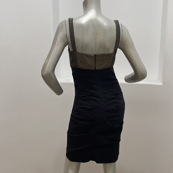 Nicole Miller Collection Sheath Tuck Dress Cocktail Party Size 6 - Picture 13 of 13